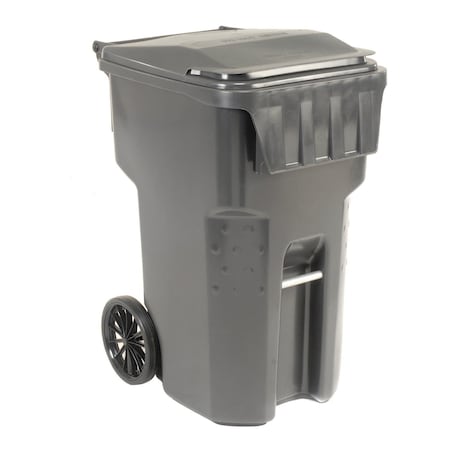 Global Industrial Mobile Heavy Duty Trash Container, 95 Gallon, Gray 237281GY